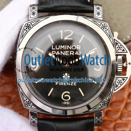 Replica Panerai Luminor Firenze 1950 3 Days PAM972 V9 Stainless Steel Black Dial Swiss P3000