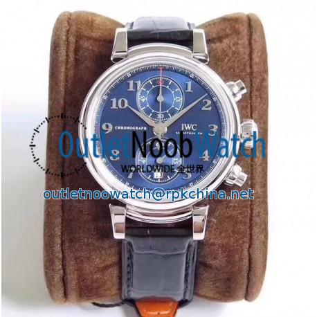 Replica IWC Da Vinci Chronograph Edition Sport For Good Fundation IW393402 ZF Stainless Steel Blue Dial Swiss 7750