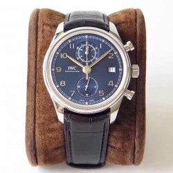 Replica IWC Portugieser Chronograph Classic IW390303 ZF Stainless Steel Blue Dial Swiss 7750