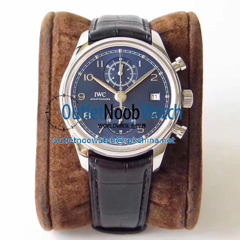 Replica IWC Portugieser Chronograph Classic IW390303 ZF Stainless Steel Blue Dial Swiss 7750