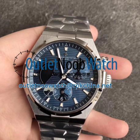 Replica Vacheron Constantin Overseas Dual Time 47450 TWA Stainless Steel Blue Dial Swiss 1222 SC