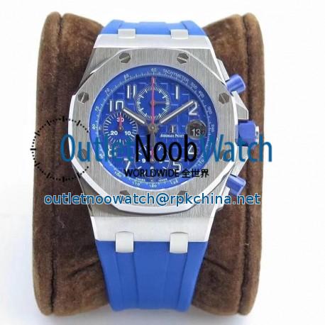 Replica Audemars Piguet Royal Oak Offshore Chronograph 2018 SIHH 26470 JF V2 Stainless Steel Blue Dial Swiss 3126