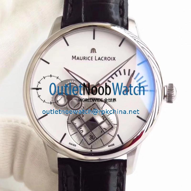 Replica Maurice Lacroix Roue Carree Seconde MP7158-SS001-901 AM Stainless Steel White Dial Swiss ML 156