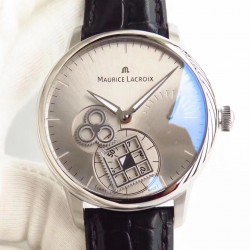 Replica Maurice Lacroix Roue Carree Seconde MP7158-SS001-901 AM Stainless Steel Silver Dial Swiss ML 156