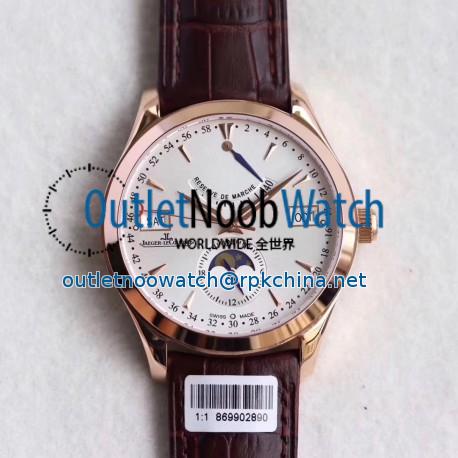 Replica Jaeger-LeCoultre Master Calendar Q151242A Noob Rose Gold Silver Dial Swiss Caliber 924