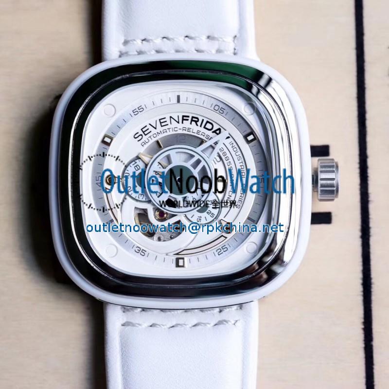 Replica SevenFriday P1B/02 Essence SW Stainless Steel White Dial Miyota 82S7