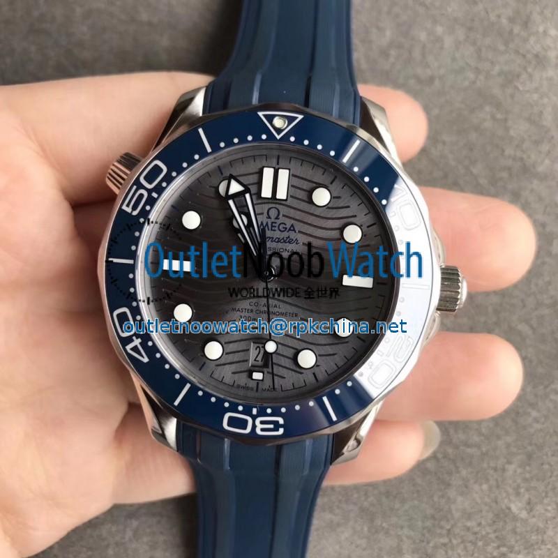 Replica Omega Seamaster Diver 300M 210.32.42.20.06.001 VS V2 Stainless Steel Grey Dial Swiss 8800