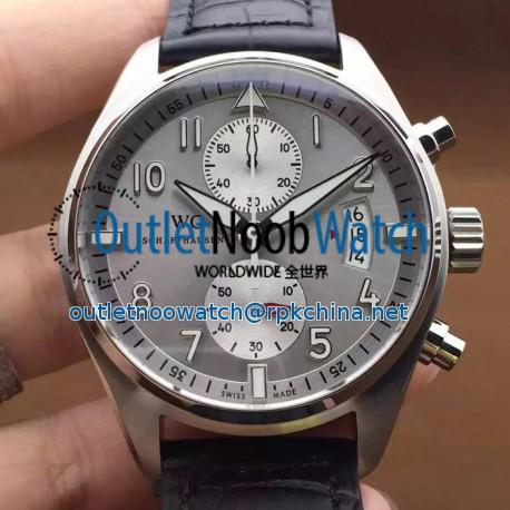 Replica IWC Pilot IW387808 Chronograph Stainless Steel Gray Dial Swiss 7750