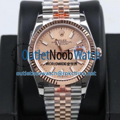 Replica Rolex Datejust 36MM 116231 GM Stainless Steel 904L & Rose Gold Rose Gold Dial Swiss 2824-2