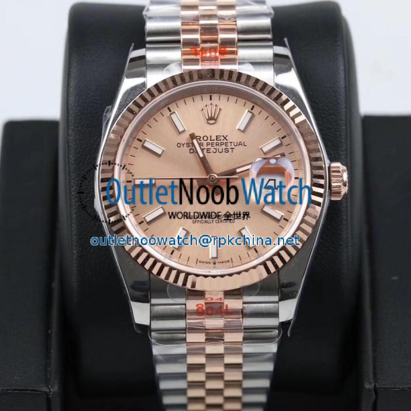 Replica Rolex Datejust 36MM 116231 GM Stainless Steel 904L & Rose Gold Rose Gold Dial Swiss 2824-2