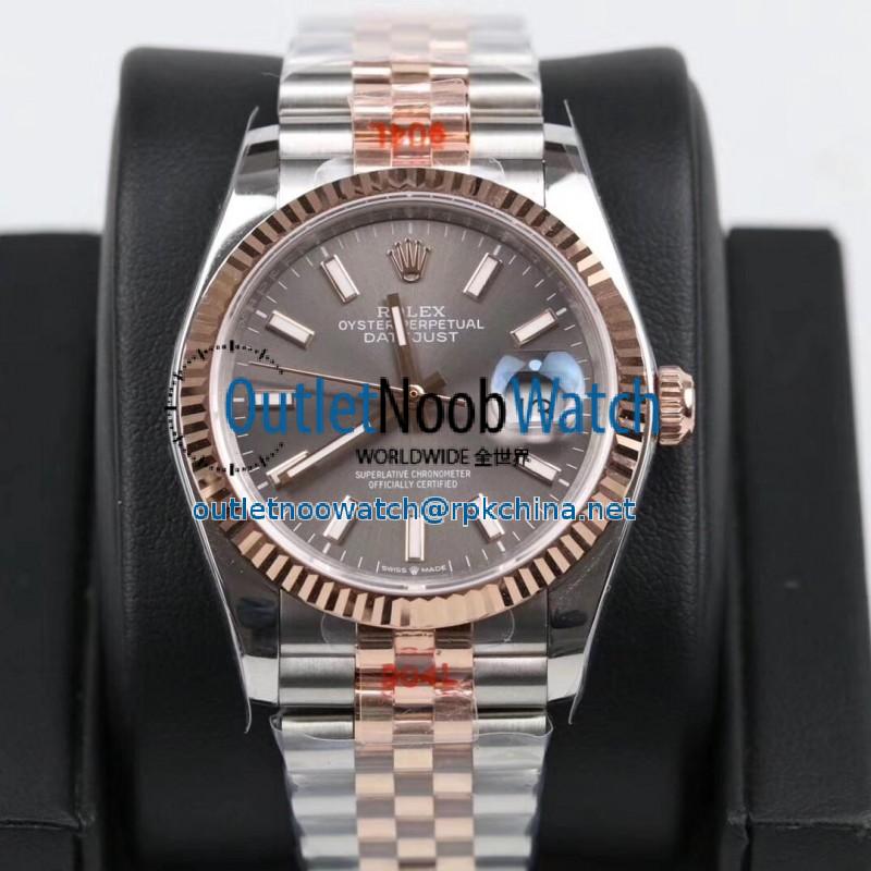 Replica Rolex Datejust 36MM 116231 GM Stainless Steel 904L & Rose Gold Anthracite Dial Swiss 2824-2