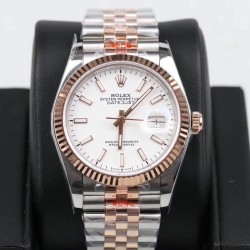 Replica Rolex Datejust 36MM 116231 GM Stainless Steel 904L & Rose Gold White Dial Swiss 2824-2