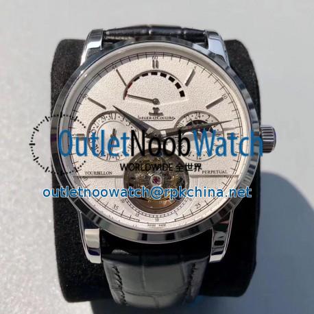 Replica Jaeger-LeCoultre Master Grande Tradition Tourbillon Noob Stainless Steel White Dial Swiss Tourbillon