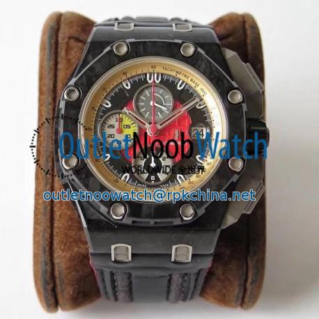 Replica Audemars Piguet Royal Oak Offshore Grand Prix 26290IO.OO.A001VE.01 JF V3 Forged Carbon Red Dial Swiss 3126