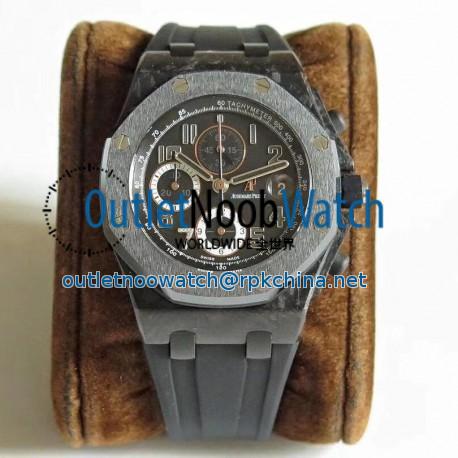 Replica Audemars Piguet Royal Oak Offshore Ginza 7 26205AU.OO.D002CR.01 JF V2 Forged Carbon Black Dial Swiss 3126