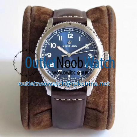 Replica Breitling Navitimer 08 Automatic 41MM A17314101C1X1 ZF Stainless Steel Blue Dial Swiss 2824-2