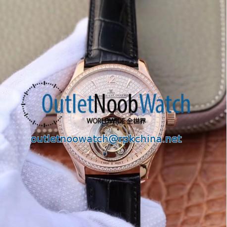 Replica Jaeger-LeCoultre Master Tourbillon JIA Rose Gold & Diamonds Diamond Dial Swiss Tourbillon