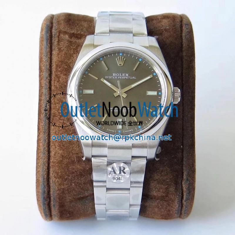 Replica Rolex Oyster Perpetual 39 114300 AR Stainless Steel 904L Anthracite Dial Swiss 3132