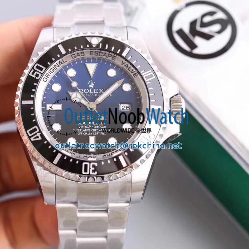 Replica Rolex DEEPSEA 126660 KS Stainless Steel D-Blue Dial Swiss 3135