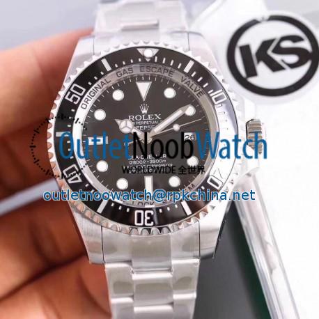 Replica Rolex DEEPSEA 126600 KS Stainless Steel Black Dial Swiss 2836-2