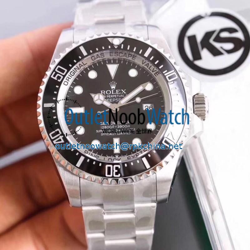 Replica Rolex DEEPSEA 126600 KS Stainless Steel Black Dial Swiss 2836-2