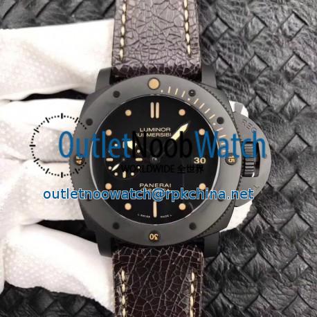 Replica Panerai Luminor Submersible 1950 PAM508 VS V2 Ceramic Black Dial Swiss P9000