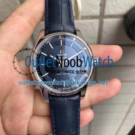 Replica Omega De Ville Hour Vision Co-Axial 41MM 431.33.41.21.03.001 VS Stainless Steel Blue Dial Swiss 8900