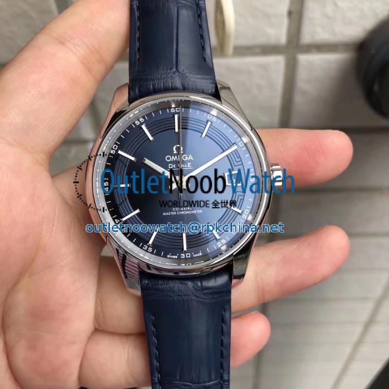 Replica Omega De Ville Hour Vision Co-Axial 41MM 431.33.41.21.03.001 VS Stainless Steel Blue Dial Swiss 8900