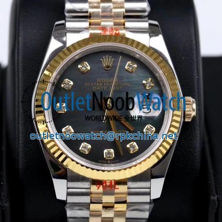 Replica Rolex Datejust 36MM 116233 GM Stainless Steel 904L & Yellow Gold Grey Mother Of Pearl Dial Swiss 2824-2