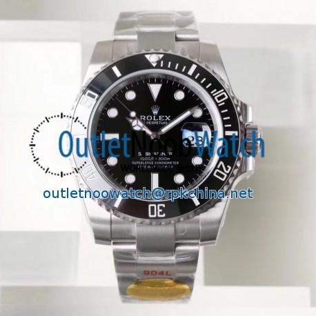 Replica Rolex Submariner Date 116610LN NAIL Maker Stainless Steel 904L Black Dial Swiss 3135