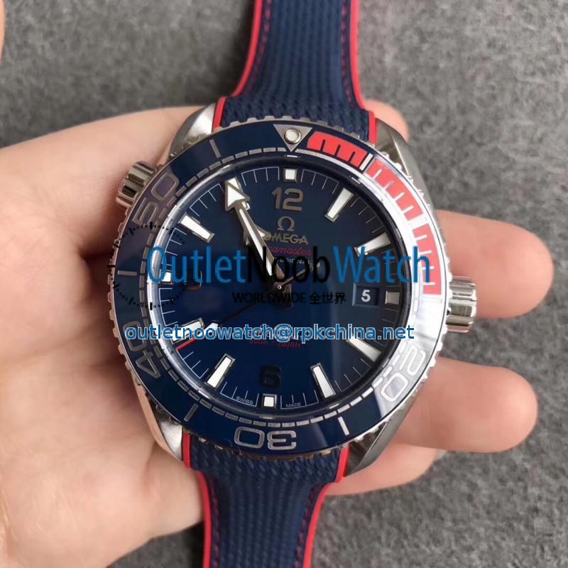 Replica Omega Seamaster Planet Ocean 600M Pyeongchang 2018 522.32.44.21.03.001 VS Stainless Steel Blue Dial Swiss 8900