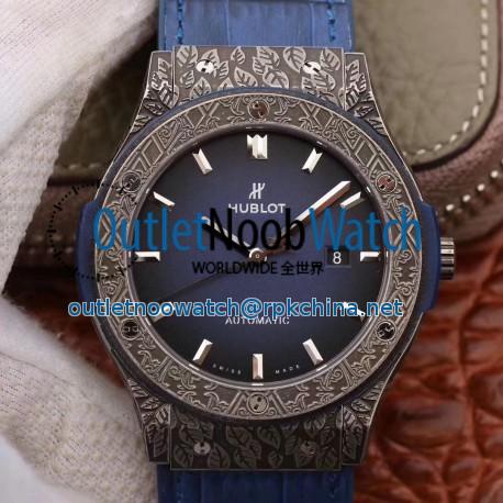 Replica Hublot Classic Fusion Arturo Fuente Limited Edition 511.NX.6670.LR.OPX17 SR Titanium Blue Dial Swiss 2892