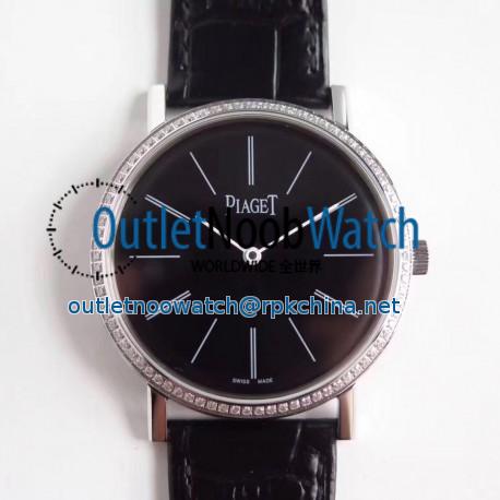 Replica Piaget Altiplano G0A29165 OX Stainless Steel & Diamonds Black Dial M9015