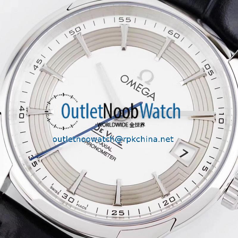 Replica Omega De Ville Hour Vision Co-Axial 41MM 431.33.41.21.02.001 AC Stainless Steel Silver Dial Swiss 8500