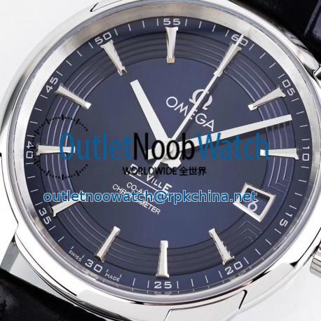 Replica Omega De Ville Hour Vision Co-Axial 41MM 431.33.41.21.03.001 AC Stainless Steel Blue Dial Swiss 8500