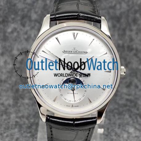 Replica Jaeger-LeCoultre Master Ultra Thin Moon 1368420 GF Stainless Steel Silver Dial Swiss JLC 925