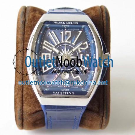 Replica Franck Muller Vanguard Yachting V45 SC DT AC BL OX Stainless Steel Blue Dial Swiss 2824-2