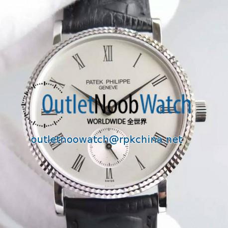 Replica Patek Philippe Calatrava 5119G Stainless Steel White Dial Swiss 215PS