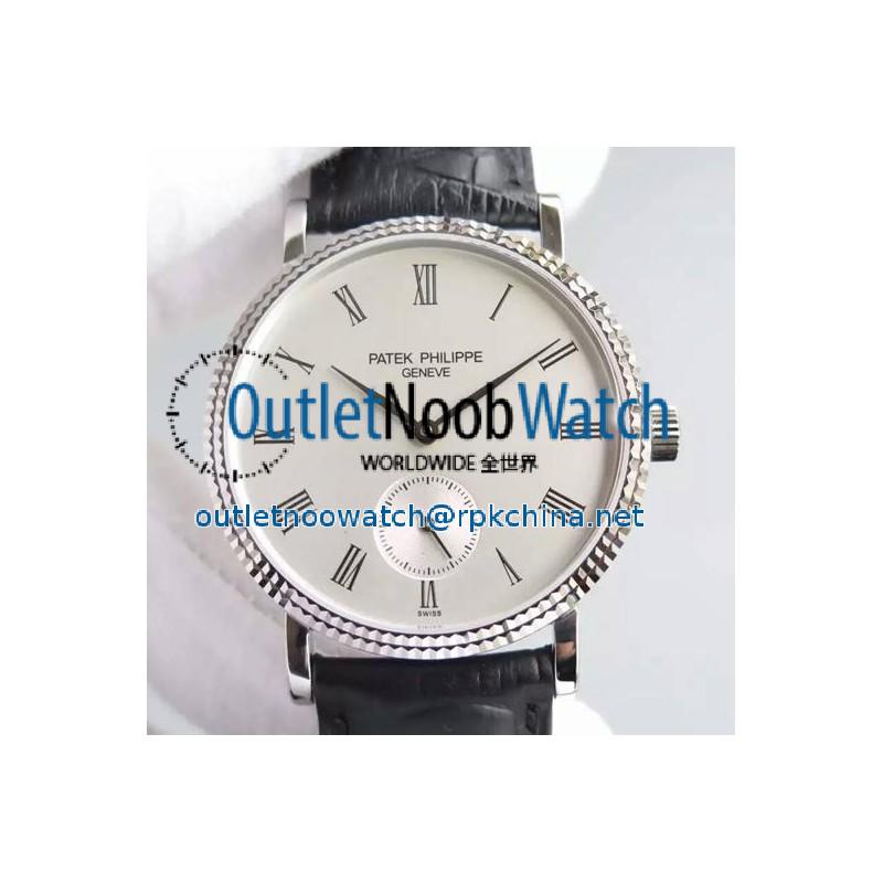 Replica Patek Philippe Calatrava 5119G Stainless Steel White Dial Swiss 215PS