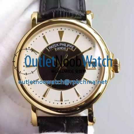 Replica Patek Philippe Calatrava 5153 Yellow Gold White & Black Dial Swiss 324SC