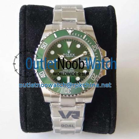 Replica Rolex Submariner Date 116610LV VR Stainless Steel 904L Green Dial Swiss 3135