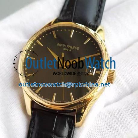 Replica Patek Philippe Calatrava 5227 Yellow Gold Black Dial Swiss 324SC