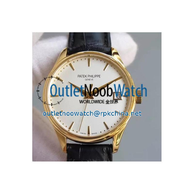 Replica Patek Philippe Calatrava 5227 Yellow Gold White Dial Swiss 324SC