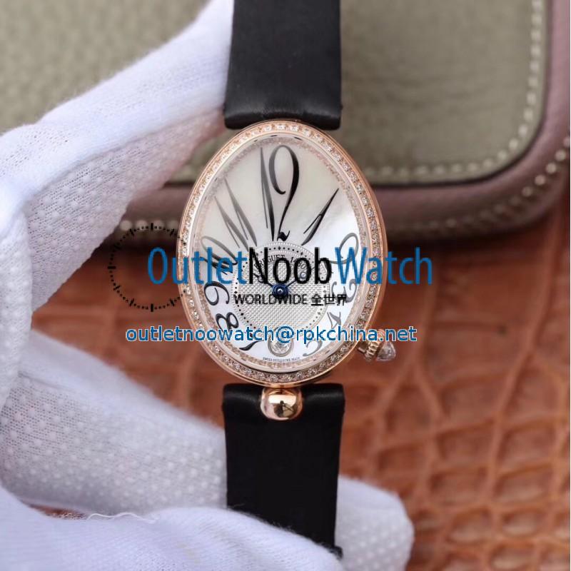 Replica Breguet Reine de Naples 8918BR/58/964/D00D ZF Rose Gold & Diamonds Mother Of Pearl Dial Swiss Caliber 537/3