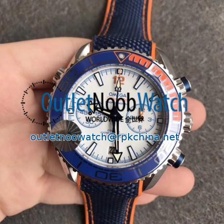 Replica Omega Seamaster Planet Ocean 600M Michael Phelps 215.32.46.51.04.001 OM V2 Stainless Steel White Dial Swiss 9900