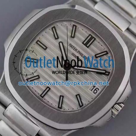 Replica Patek Philippe Nautilus Jumbo 5711 Stainless Steel White Dial Swiss 2824