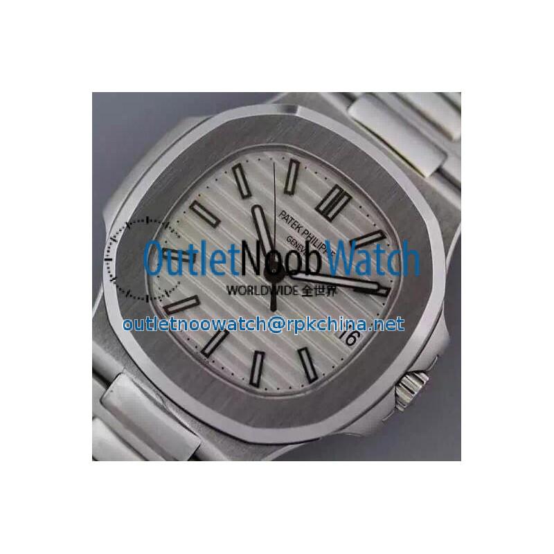 Replica Patek Philippe Nautilus Jumbo 5711 Stainless Steel White Dial Swiss 2824