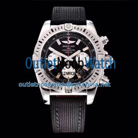 Replica Breitling Chronomat 44 airbone 30th Anniversary AB01154G/BD13 GF Stainless Steel Black Dial Swiss 7750