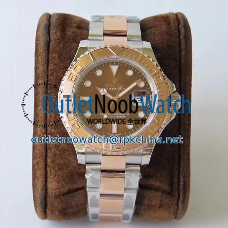 Replica Rolex Yacht-Master 40 116621 VR Stainless Steel & Rose Gold Chocolate Dial Swiss 2836-2