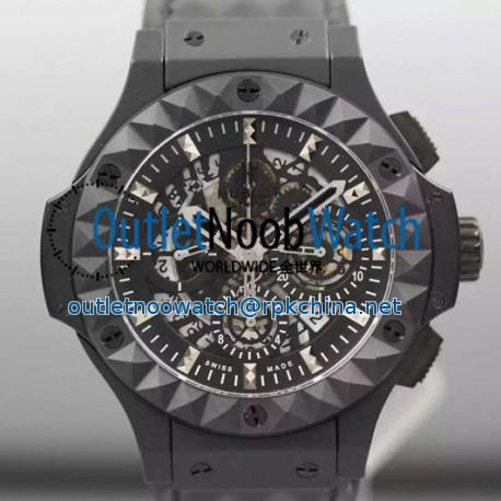 Replica Hublot Big Bang Depeche Mode Black Ceramic Skeleton Dial Swiss HUB4100